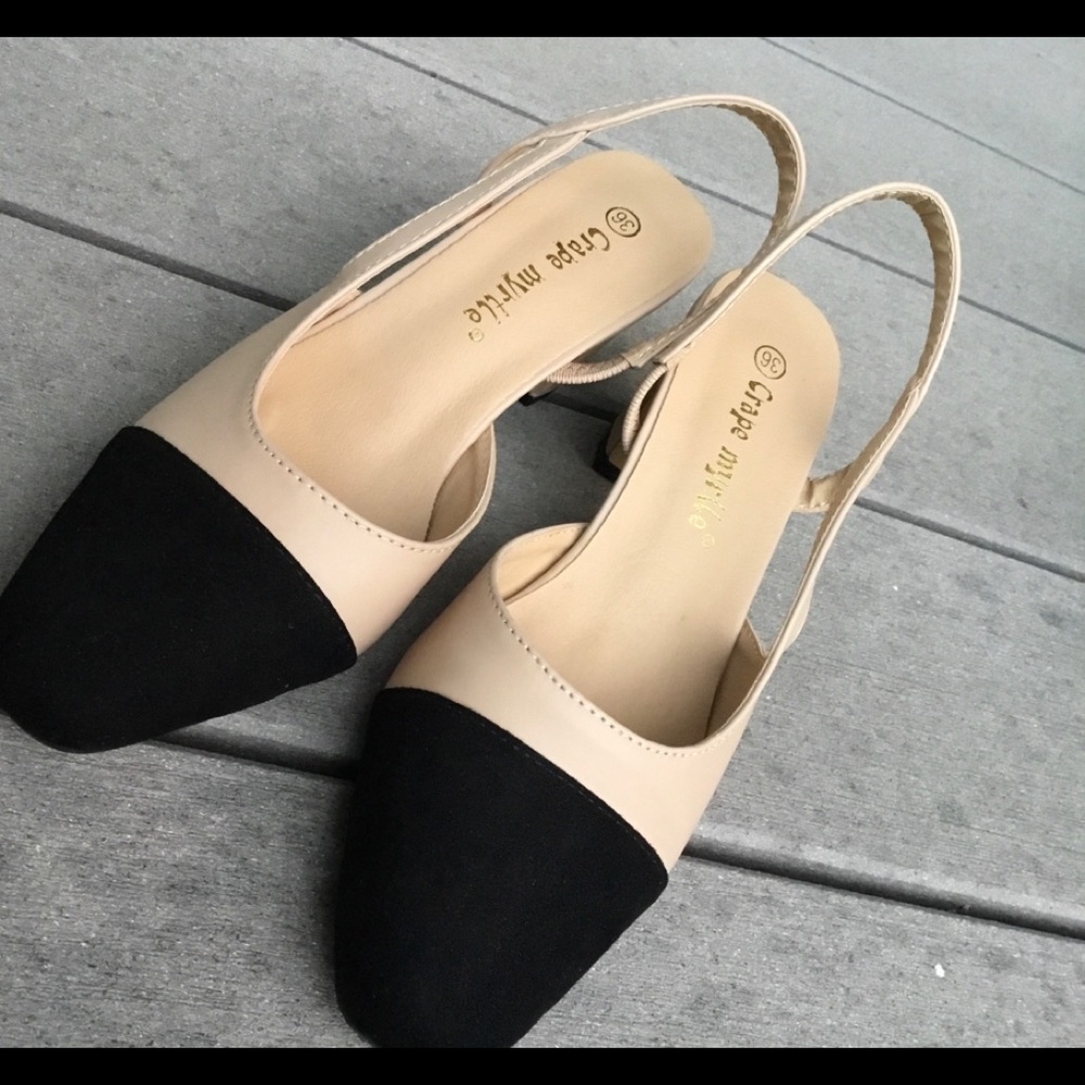 Cap Toe Slingback